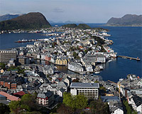 Ålesund sett fra Fjellstua