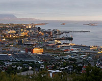 Bodø i solnedgang