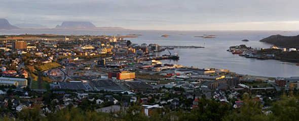 Bodø i solnedgang