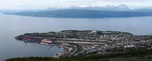Utsikt over Narvik