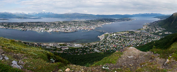 Utsikt over Tromsø